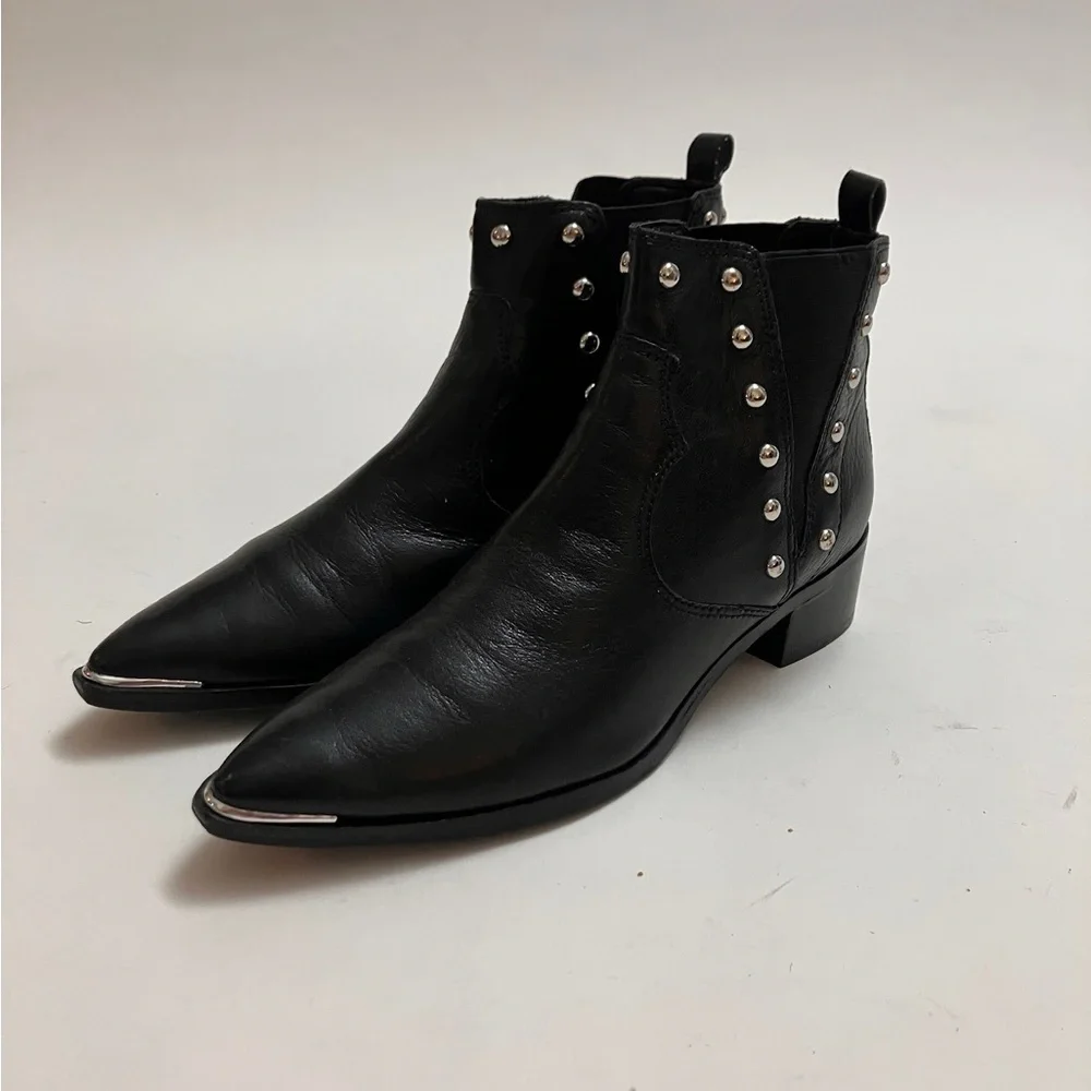 MARC FISHER “Yale” bootie with silver studs